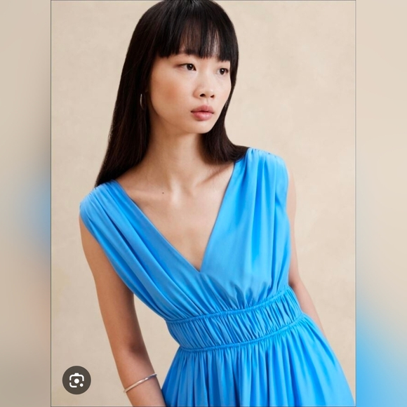 Cascade Silk Maxi Dress - Picture 2 of 6